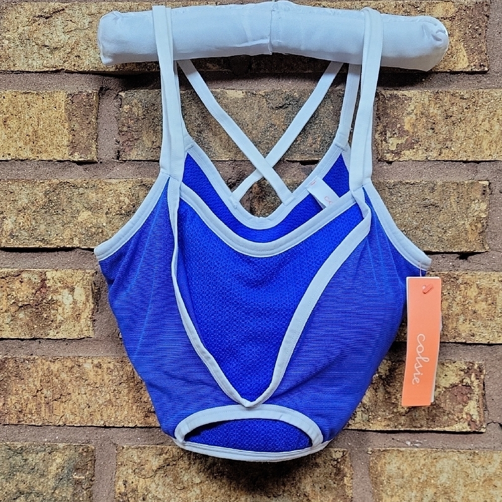 Colsie Vibrant Blue Bralette SIZE S (32A/C 34B Or 36A)